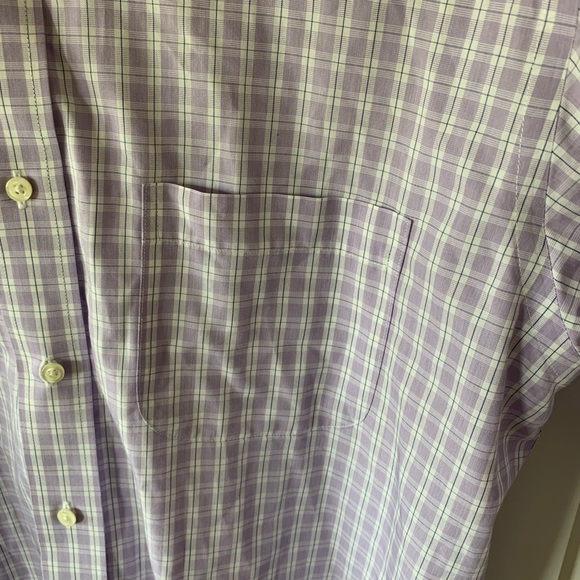 Brooks brothers purple plaid shirt - Picture 3 of 5